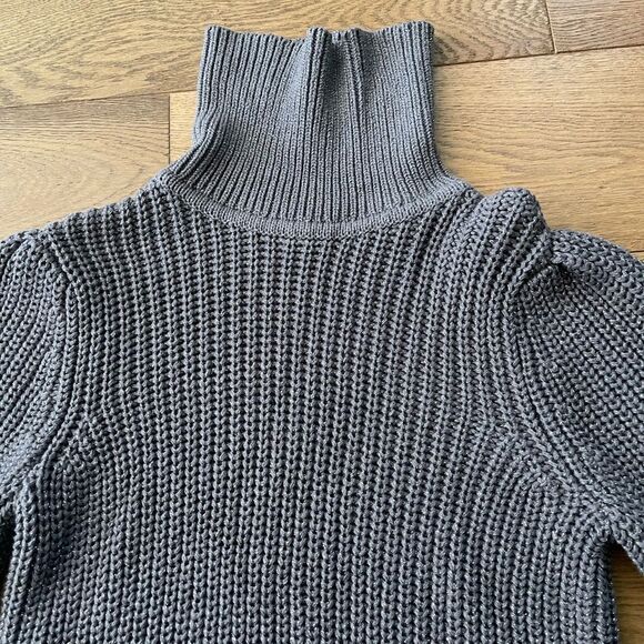 Alfani Pop of Grey Sparkle Turtleneck Sweater in Armor color - Picture 2 of 4